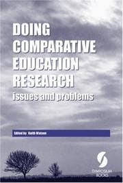 Tapa de Doing comparative education research