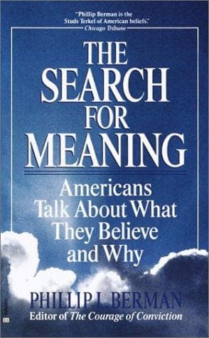 Tapa de The search for meaning