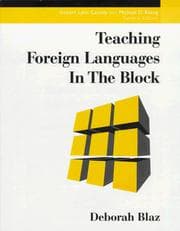 Tapa de Teaching foreign languages in the block