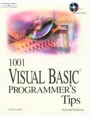 Tapa de 1001 Visual Basic Programmer's Tips (1001)