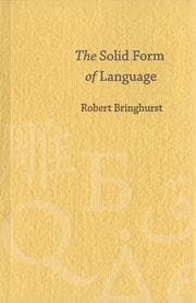 Tapa de The solid form of language
