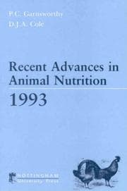 Tapa de Recent Advances in Animal Nutrition