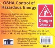Tapa de OSHA Control of Hazardous Energy
