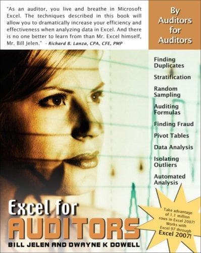 Tapa de Excel for Auditors