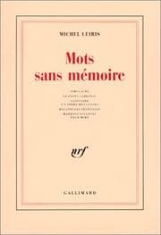 Tapa de Mots sans mémoire. Simulacre, le point cardinal, glossaireÂ