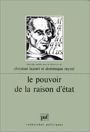 Tapa de Le Pouvoir de la raison d'Etat