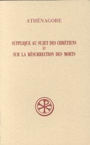Tapa de Supplique au sujet des chrétiens ; et, Sur la résurrection des morts