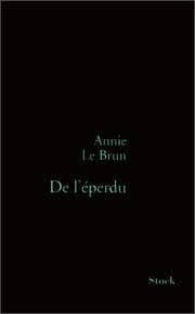 Tapa de De l'éperdu