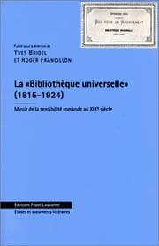 Tapa de La Bibliothèque universelle, 1815-1924