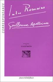 Tapa de Correspondance Jules Romains, Guillaume Apollinaire