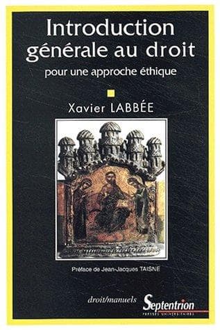 Tapa de Introduction générale au droit
