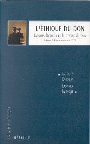 Tapa de L'Ethique du don