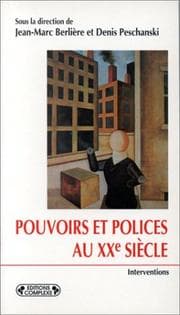 Tapa de Pouvoirs et polices au XXe siècle