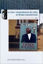 Tapa de Le (non-) renouvellement des élites en Afrique subsaharienne