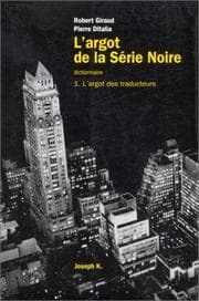 Tapa de L' argot de la Série noire