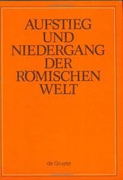 Tapa de Aufstieg Und Niedergang Der Romischen Welt, Part 1
