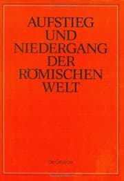 Tapa de Aufstieg Und Niedergang Der Romischen Welt, Part 3