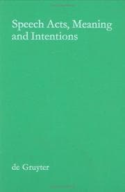 Tapa de Speech Acts, Meaning and Intentions