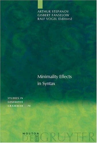 Tapa de Minimality effects in syntax