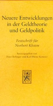 Tapa de Neuere Entwicklungen in der Geldtheorie und Geldpolitik