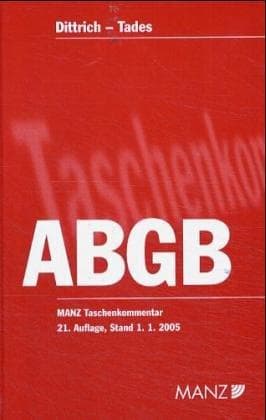 Tapa de Allgemeines bürgerliches Gesetzbuch