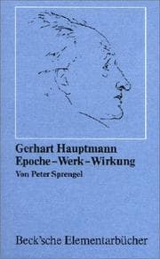 Tapa de Gerhart Hauptmann