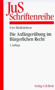 Tapa de Die Anfängerübung im Bürgerlichen Recht