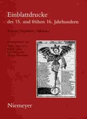 Tapa de Einblattdrucke des 15. und frühen 16. Jahrhunderts