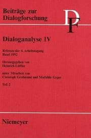 Tapa de Dialoganalyse IV