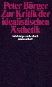 Tapa de Zur Kritik der idealistischen Ästhetik
