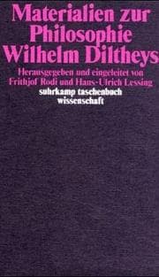 Tapa de Materialien zur Philosophie Wilhelm Diltheys