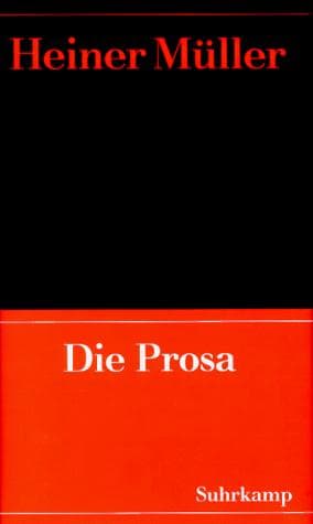 Tapa de Die Prosa (Werke / Heiner Muller)