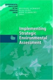 Tapa de Implementing strategic environmental assessment