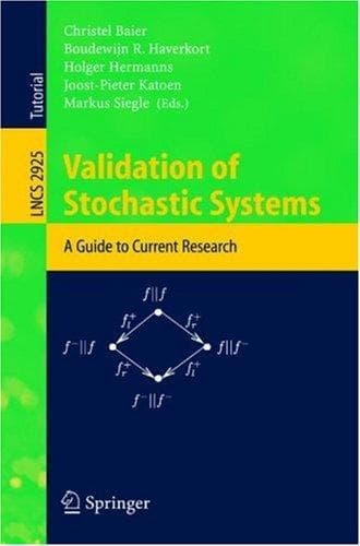 Tapa de Validation of stochastic systems