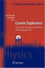 Tapa de Cosmic explosions