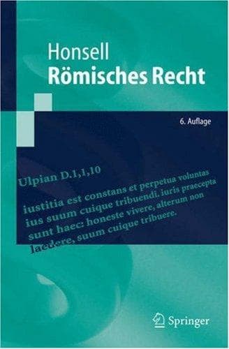 Tapa de Römisches Recht (Springer-Lehrbuch)