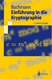 Tapa de Einführung in die Kryptographie
