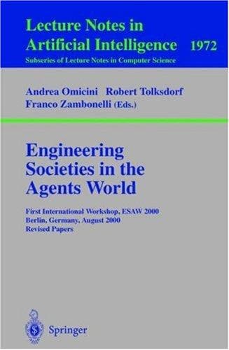 Tapa de Engineering societies in the agents world