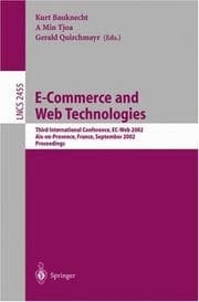 Tapa de E-commerce and Web technologies