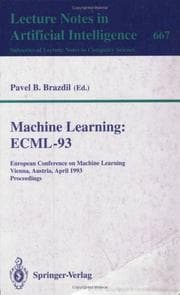 Tapa de Machine Learning: Ecml-93