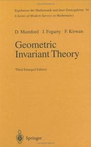Tapa de Geometric invariant theory
