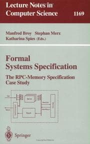 Tapa de Formal systems specification