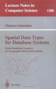Tapa de Spatial data types for database systems