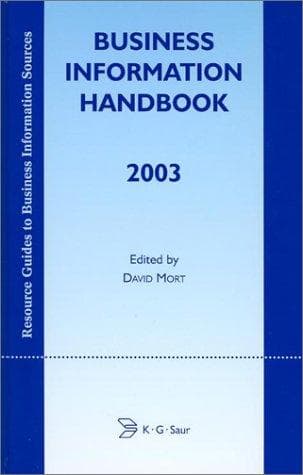 Tapa de Business Information Handbook 2003