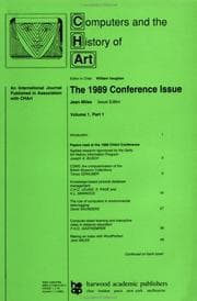 Tapa de 1989 Conference Issue