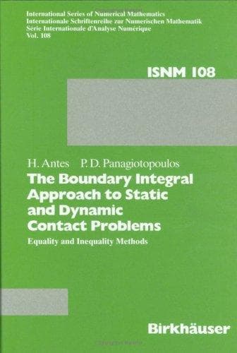Tapa de The boundary integral approach to static and dynamic contact problems