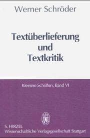 Tapa de Textüberlieferung und Textkritik