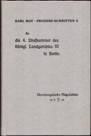 Tapa de An die 4. Strafkammer des Königl. Landgerichtes III in Berlin