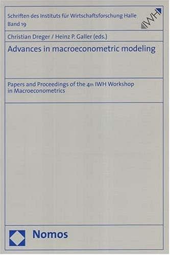 Tapa de Advances in macroeconometric modeling