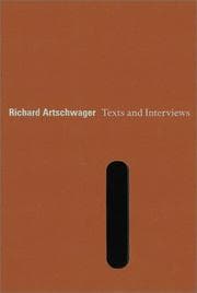 Tapa de Richard Artschwager